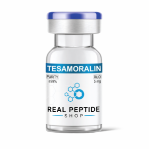Tesamorelin peptide 5mg vial with high purity ≥99% labeled Real Peptide Shop