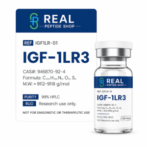 IGF-1 LR3 1mg research peptide vial for laboratory studies